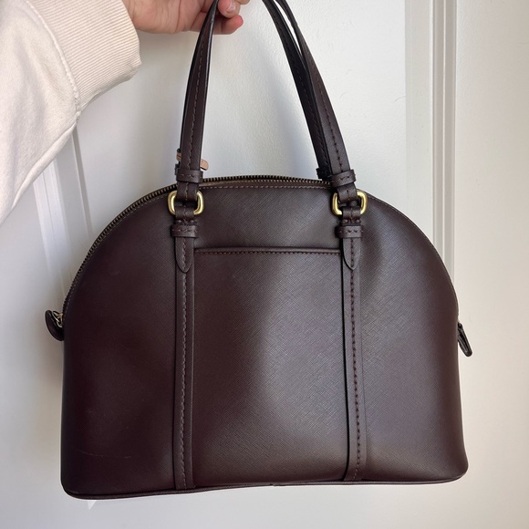Coach Dark Brown Leather Satchel - Picture 2 of 6